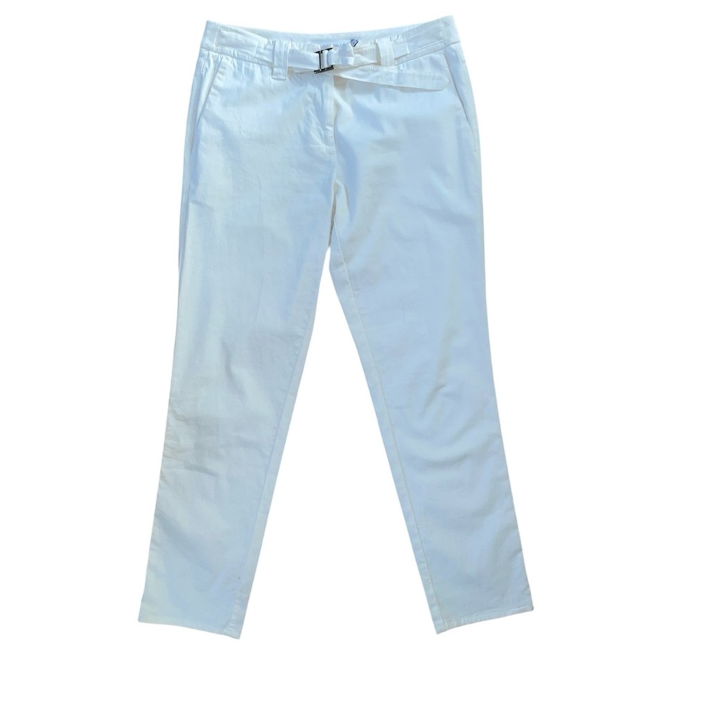See by Chloe white pants with belt size 6